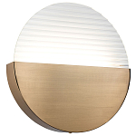 Бра в форме диска Leone Round Wall Lamp Brass варинант исполнения - 1 | Loft Concept в Екатеринбурге