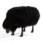 Банкетка Овечка черная Sheep Bench Black head down варинант исполнения - 2 | Loft Concept в Екатеринбурге