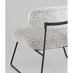 Кресло лаунж Kate букле серый варинант исполнения - 3 | Loft Concept в Екатеринбурге