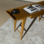 Дизайнерский рабочий стол из массива дерева Gio Ponti D.847.1 Writing Desk варинант исполнения - 6 | Loft Concept в Екатеринбурге