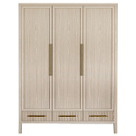 Большой Шкаф Primo Светлый дуб с 3 дверьми и 3 выдвижными ящиками варинант исполнения - 7 | Loft Concept в Екатеринбурге