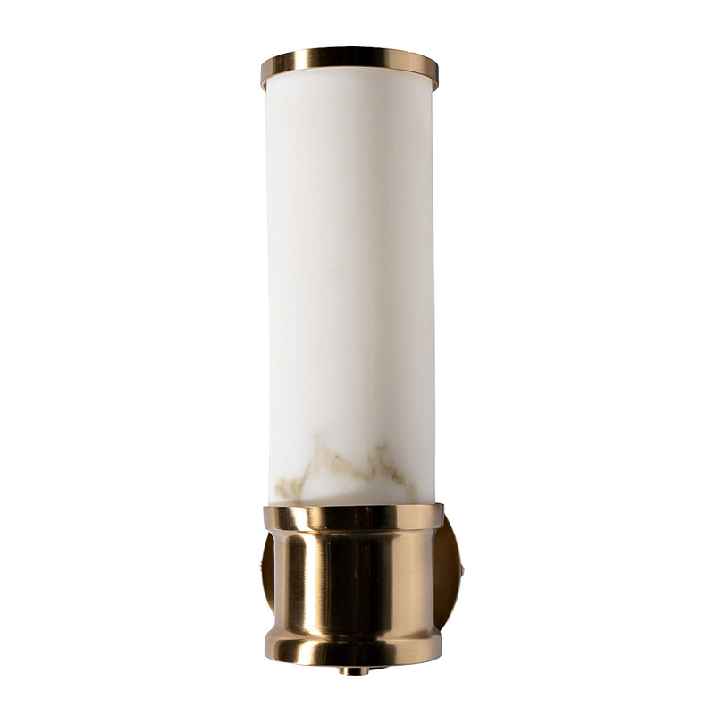 Бра цилиндрическое с расцветкой под мрамор Highlighting Золотой Белый в Екатеринбурге | Loft Concept 