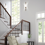 Бра с цилиндрическим тканевым абажуром белого цвета Feiss варинант исполнения - 2 | Loft Concept в Екатеринбурге