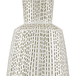 Настольная лампа с корпусом в форме вазы и белым абажуром Lots of Strokes варинант исполнения - 1 | Loft Concept в Екатеринбурге