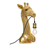 Настольная лампа в детскую Жираф в золотом костюме варинант исполнения - 1 | Loft Concept в Екатеринбурге