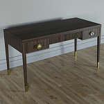 Письменный стол Elsa Dreams Walnut Шпон дерево с двумя ящиками варинант исполнения - 2 | Loft Concept в Екатеринбурге