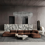 Люстра подвесная с металлическими дугами и длинными цепочками 115 см Atlantis Chain варинант исполнения - 17 | Loft Concept в Екатеринбурге