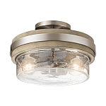 Потолочный светильник с прозрачным стеклянным плафоном с эффектом пузырьков Kichler варинант исполнения - 1 | Loft Concept в Екатеринбурге