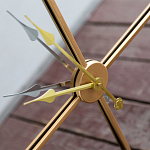 Часы настенные зеркальные с золотым металлическим циферблатом Mirror Tower Clock варинант исполнения - 3 | Loft Concept в Екатеринбурге