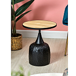 Приставной столик с факутрным черным основанием Ethiopia варинант исполнения - 6 | Loft Concept в Екатеринбурге