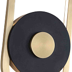 Бра с овальной рамойцвета латунь и черным кругом в центре Midnight Orbit варинант исполнения - 2 | Loft Concept в Екатеринбурге