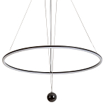 Светодиодная люстра Black LED Circle and Ball Lamp варинант исполнения - 1 | Loft Concept в Екатеринбурге