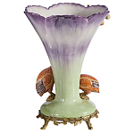 Ваза с цесарками из фарфора с бронзовыми элементами Garden of Eden варинант исполнения - 2 | Loft Concept в Екатеринбурге