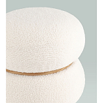 Пуф Полли S тедди белый варинант исполнения - 3 | Loft Concept в Екатеринбурге