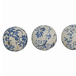  Набор керамических шаров с синей росписью Oriental Blue & White Ornament Vases варинант исполнения - 3 | Loft Concept в Екатеринбурге