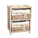 Стеллаж для детской с плетенным выдвижными корзинами Bow варинант исполнения - 2 | Loft Concept в Екатеринбурге