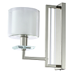 Бра с геометрическим каркасом из металла и цилиндрическим стеклянным плафоном Laurent варинант исполнения - 1 | Loft Concept в Екатеринбурге