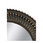 Зеркало круглое с текстурированным дизайном рамы Helios варинант исполнения - 4 | Loft Concept в Екатеринбурге