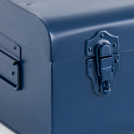 Металлический сундук Metal Dark Blue варинант исполнения - 4 | Loft Concept в Екатеринбурге