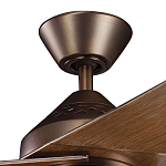 Потолочный вентилятор с тремя угловатыми лопастями Kichler варинант исполнения - 2 | Loft Concept в Екатеринбурге