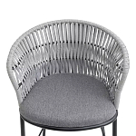 Стул барный с декоративным плетением на спинке и подлокотниках Chair Weave варинант исполнения - 5 | Loft Concept в Екатеринбурге