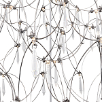 Люстра с тонким металлическим каркасом цвета хром Quasar варинант исполнения - 4 | Loft Concept в Екатеринбурге