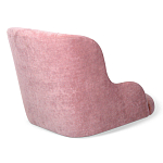 Стул с мягкой розовой обивкой из велюра и подъемно-поворотным механизмом на черных колесиках Harper Pink варинант исполнения - 3 | Loft Concept в Екатеринбурге