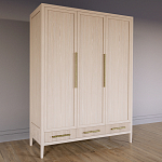 Большой Шкаф Primo Светлый дуб с 3 дверьми и 3 выдвижными ящиками варинант исполнения - 2 | Loft Concept в Екатеринбурге