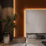 Гипсовая 3D Панель M-43 варинант исполнения - 1 | Loft Concept в Екатеринбурге