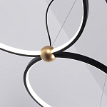 Люстра подвесная светодиодная черный металл Ring Horizontal варинант исполнения - 14 | Loft Concept в Екатеринбурге