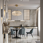 Круглая люстра с хрустальным декором Langlais Crystal Brass Chandelier варинант исполнения - 3 | Loft Concept в Екатеринбурге