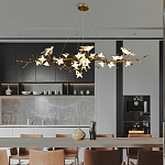 Люстра в виде золотой ветки с цветами и птичками Marvelous Garden варинант исполнения - 6 | Loft Concept в Екатеринбурге