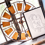 Часы настенные из металла в стиле лофт Clock with History варинант исполнения - 3 | Loft Concept в Екатеринбурге