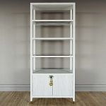 Стеллаж со стеклянными полками Elsa Dreams White варинант исполнения - 6 | Loft Concept в Екатеринбурге