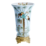 Ваза из фарфора с бронзовыми элементами Tropical Garden варинант исполнения - 1 | Loft Concept в Екатеринбурге