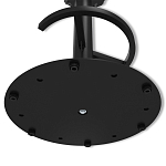 Барный стул вращающийся со спинкой и подлокотниками Douglas Rhombus Черный Велюр варинант исполнения - 8 | Loft Concept в Екатеринбурге