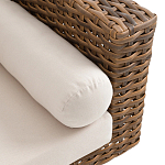 Трехместный садовый диван из плетеного пластика Matteo варинант исполнения - 3 | Loft Concept в Екатеринбурге