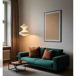 Подвесной вязаный белый светильник «Моника» варинант исполнения - 2 | Loft Concept в Екатеринбурге