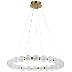 Светодиодная кольцевая люстра с круглыми плафонами Crystal Globule Chandelier варинант исполнения - 4 | Loft Concept в Екатеринбурге