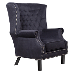 Кресло Charlie Armchair black velour варинант исполнения - 1 | Loft Concept в Екатеринбурге