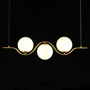 Люстра подвесная светодиодная Jagna 2 Gold and White