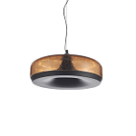 Подвесной светильник с стеклянным плафоном LED 42W 3000K Glass Textured Lampshade варинант исполнения - 2 | Loft Concept в Екатеринбурге