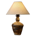 Настольная лампа с керамическим фактурным основанием и тканевым абажуром Eastern Tale варинант исполнения - 6 | Loft Concept в Екатеринбурге