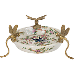 Блюдо фарфоровое Полет стрекоз Jita варинант исполнения - 1 | Loft Concept в Екатеринбурге