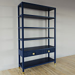 Стеллаж с двумя ящиками Elsa Dreams Blue варинант исполнения - 1 | Loft Concept в Екатеринбурге