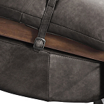 Кресло Duncan винтажная черная кожа варинант исполнения - 5 | Loft Concept в Екатеринбурге