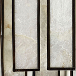 Потолочный светильник с подвесами из перламутра Unique Shine Effect варинант исполнения - 1 | Loft Concept в Екатеринбурге