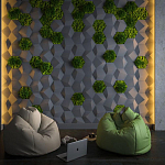 Гипсовая 3D Панель M-30 варинант исполнения - 1 | Loft Concept в Екатеринбурге