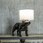 Настольная лампа COLLECTION OF DOGS с абажуром Бульдог варинант исполнения - 3 | Loft Concept в Екатеринбурге