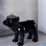 Дизайнерский журнальный стол с основанием в виде собаки Tufetic варинант исполнения - 1 | Loft Concept в Екатеринбурге